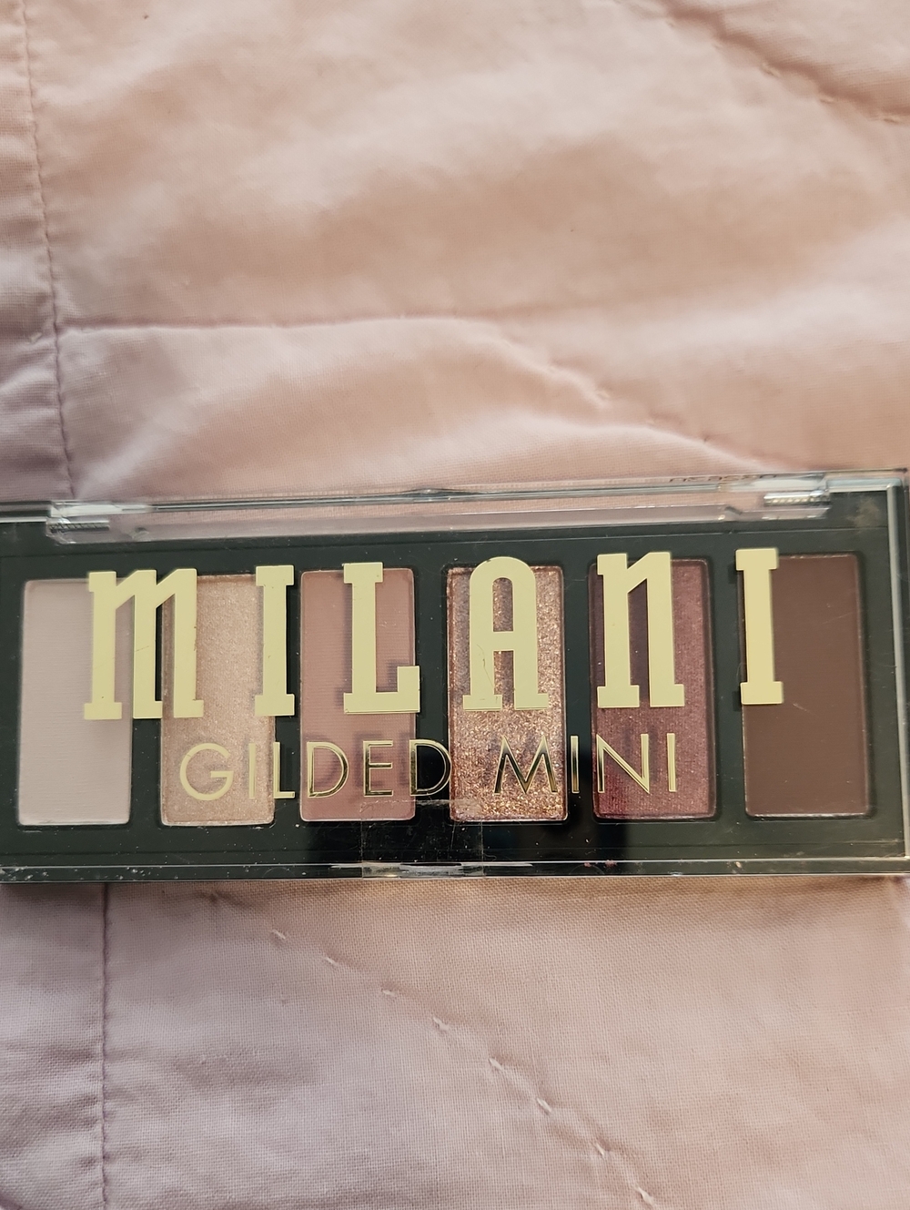 Milani Gilded Mini Eyeshadow Palette — Pink, Rose, Brown & Gold Tones